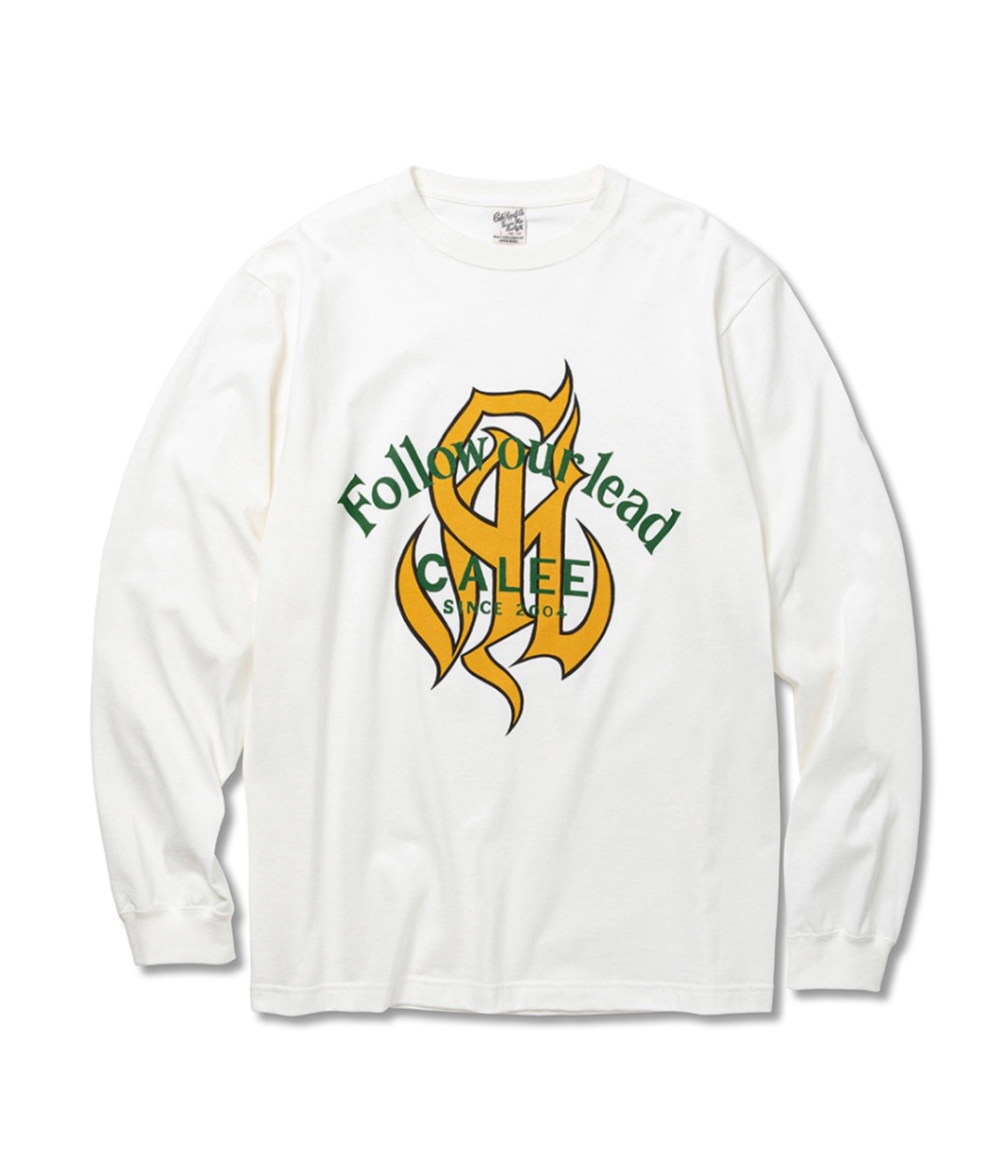 CAL LOGO FOL L/S T-SHIRT -NATURALLY PAINT DESIGN-【3 Colors Available】