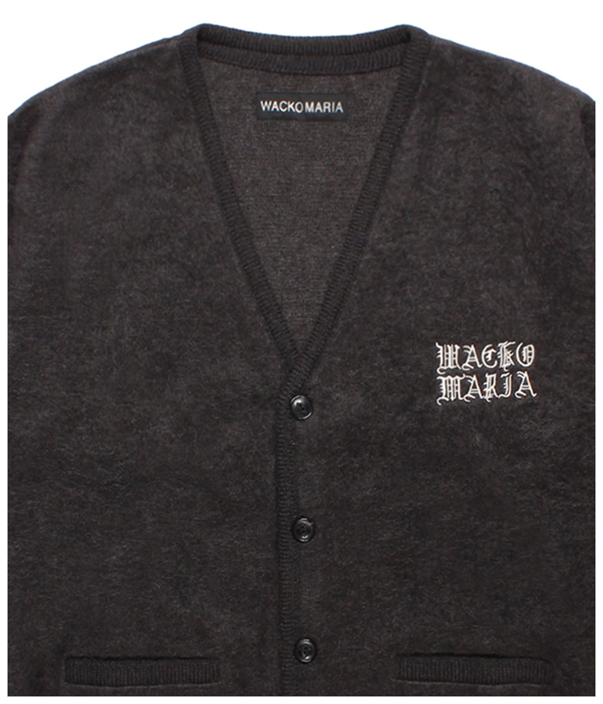 MOHAIR KNIT CARDIGAN【CHARCOAL】｜WACKO MARIA｜MELTING POT（正規