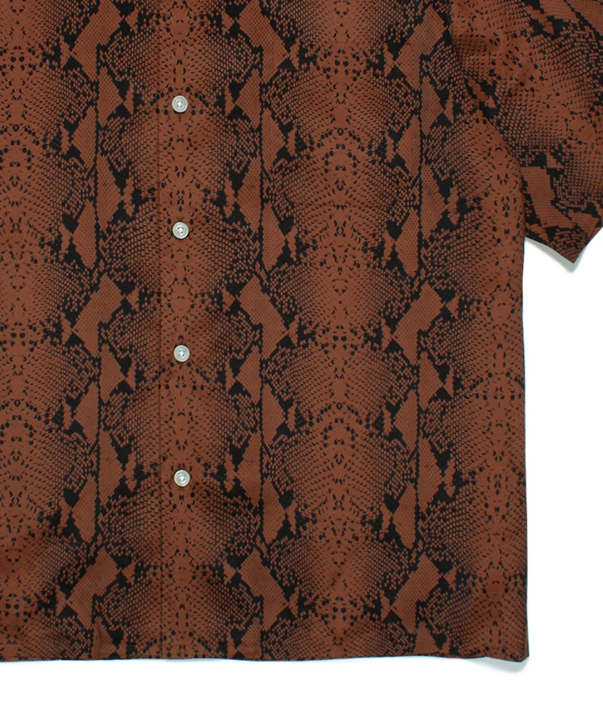 HAWAIIAN SHIRT S/S (TYPE-7) -PYTHON-【BROWN】｜WACKO MARIA｜MELTING POT（正規 ...