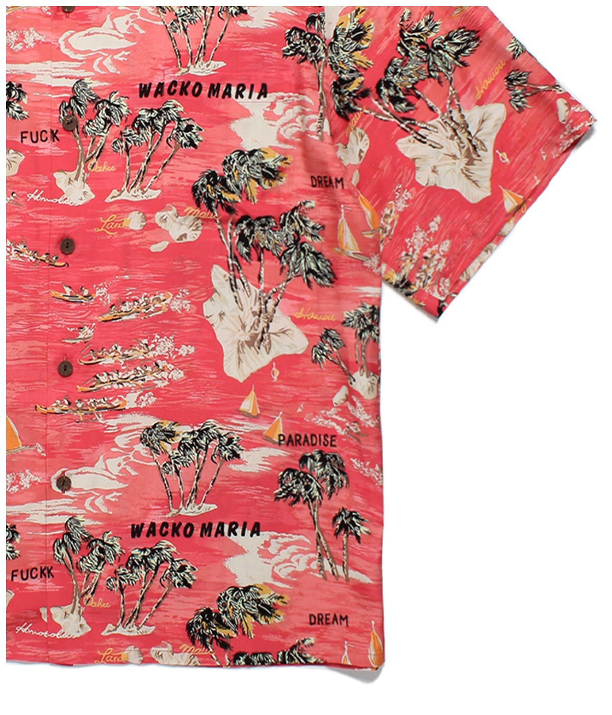 HAWAIIAN SHIRT (TYPE-1)【RED】｜WACKO MARIA｜MELTING POT（正規取扱 