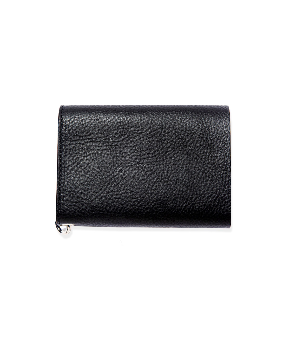 SILVER STAR CONCHO FLAP LEATHER HALF WALLET【BLACK】｜CALEE