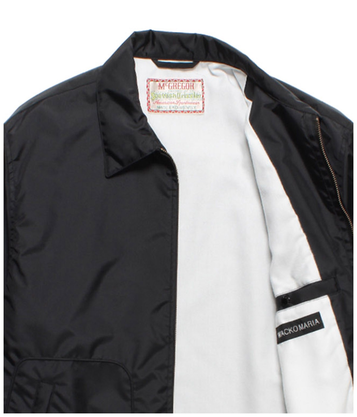 MCGREGOR / NYLON DRIZZLER JACKET【BLACK】｜WACKO MARIA