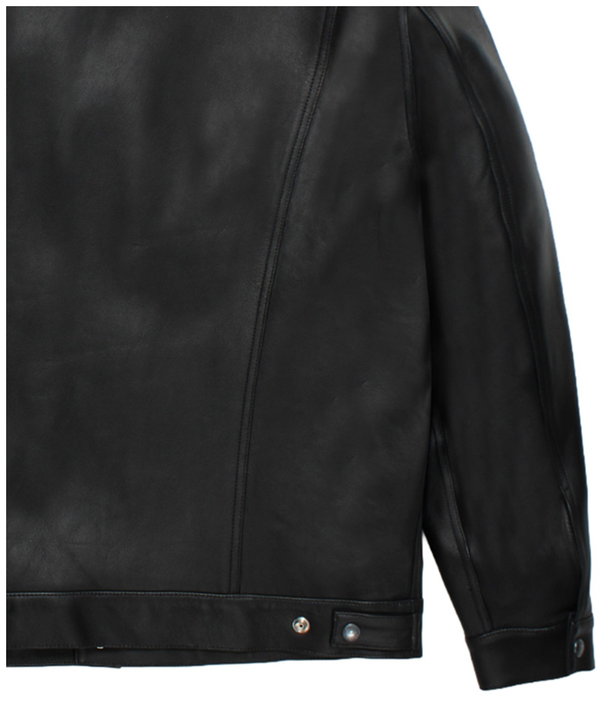 LEATHER TRUCKER JACKET (TYPE-2)【BLACK】