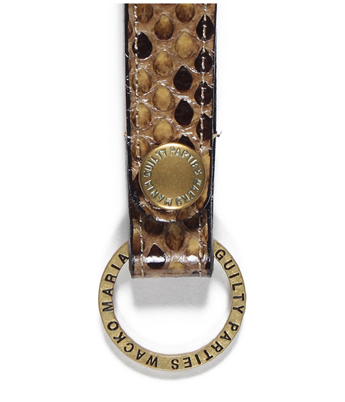 小物 WACKO MARIA PYTHON LEATHER KEY HOLDER PYTHON LEATHER KEY HOLDER【BEIGE】｜WACKO MARIA｜MELTING POT（正規