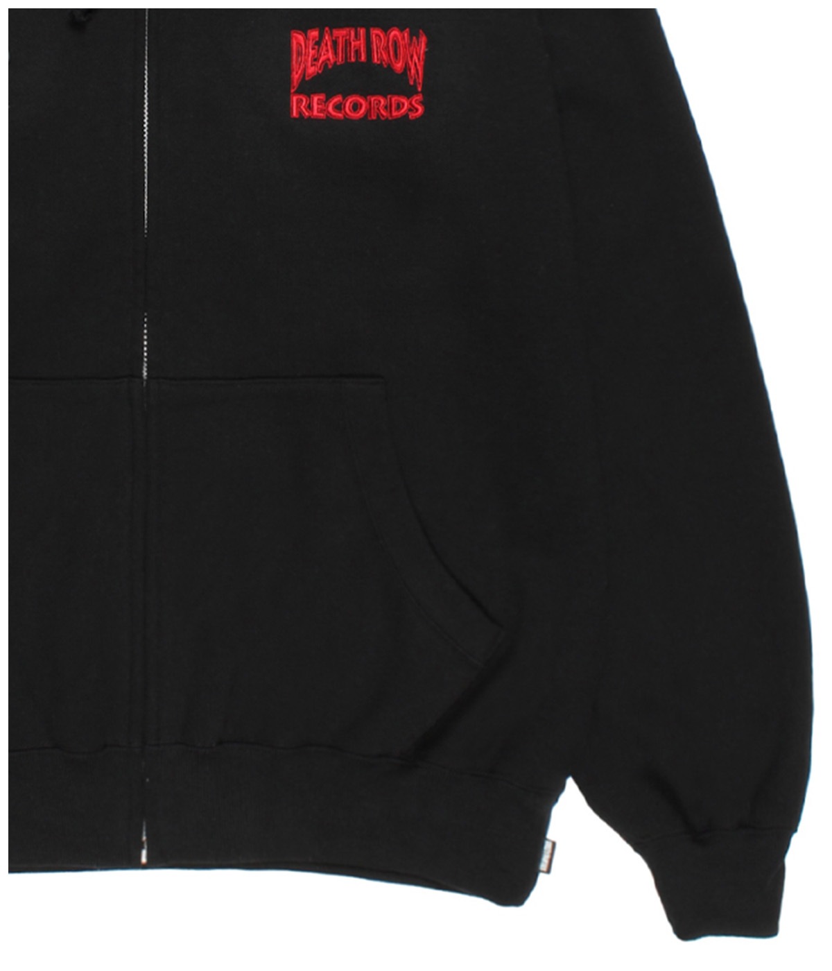 DEATH ROW RECORDS / HEAVY WEIGHT ZIP HOODED SWEAT SHIRT【BLACK
