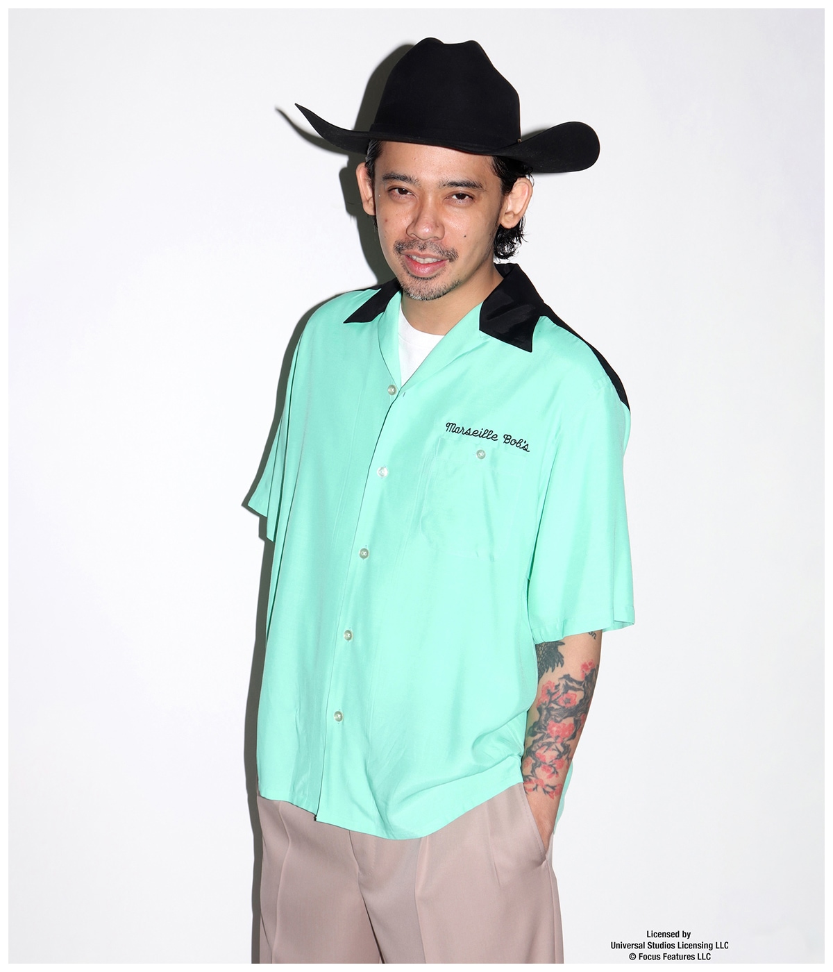 THE PHOENICIAN SCHEME / 50'S OPEN COLLAR SHIRT【MINT】