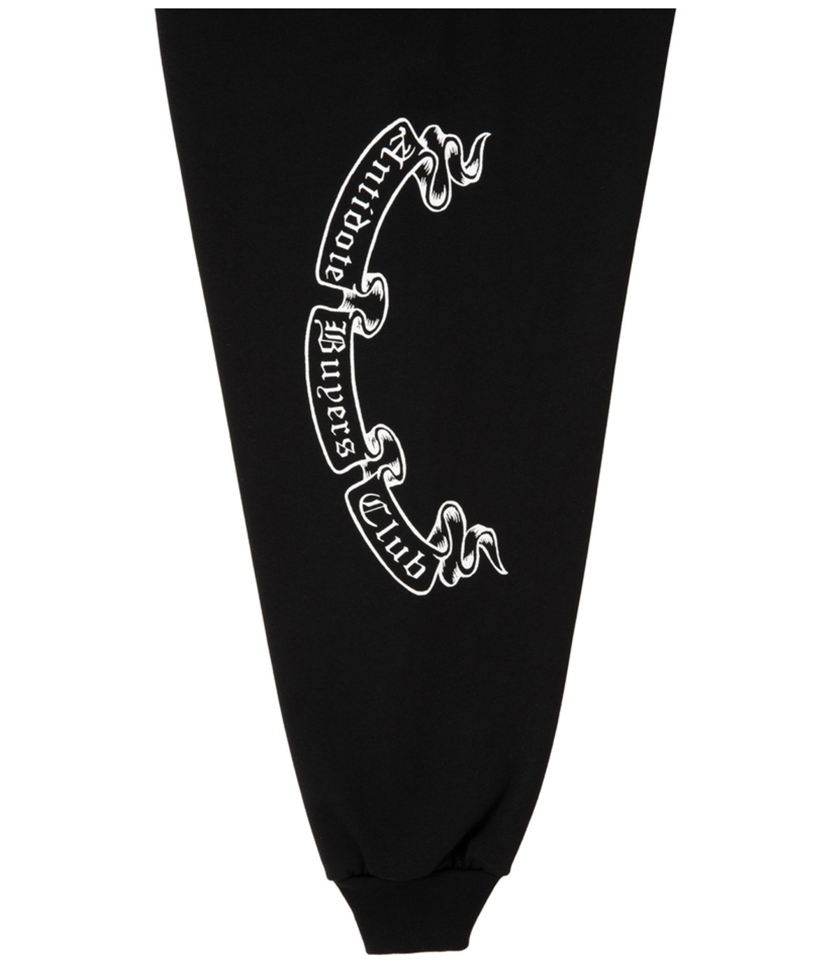 Pima Cotton L/S Tee (Leaf Skull)【PURE BLACK】