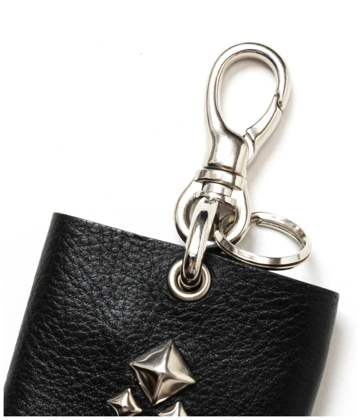 STUDS LEATHER KEY CASE【BLACK】｜CALEE｜MELTING POT（正規