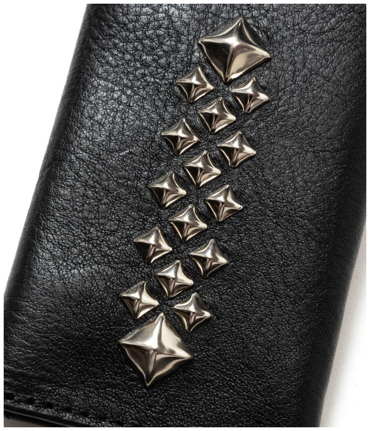 STUDS LEATHER KEY CASE【BLACK】｜CALEE｜MELTING POT（正規取扱店