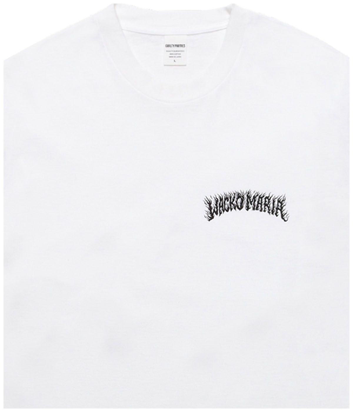 TIM LEHI / WASHED HEAVY WEIGHT LONG SLEEVE T-SHIRT (TYPE-2)【WHITE】
