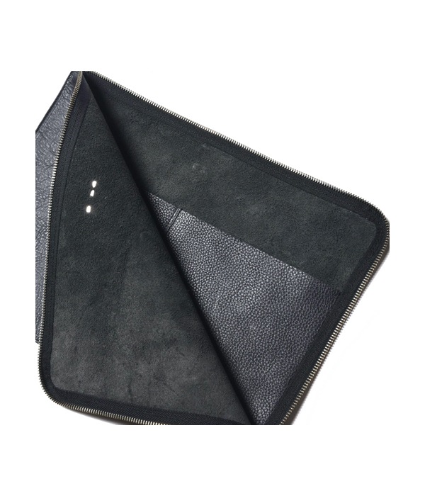 SILVER PLATE LEATHER CLUTCH BAG｜CALEE｜MELTING POT（正規取扱店・通販）