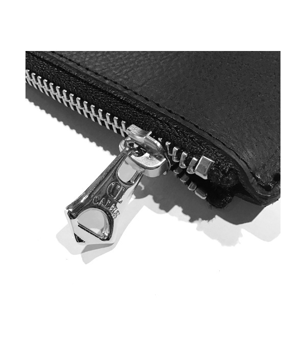 SILVER PLATE LEATHER CLUTCH BAG