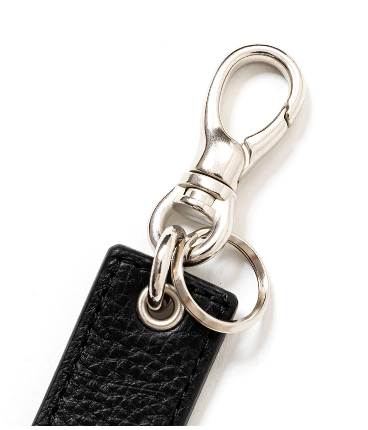 STUDS LEATHER ASSORT KEY RING -TYPE-C-【BLACK】｜CALEE｜MELTING