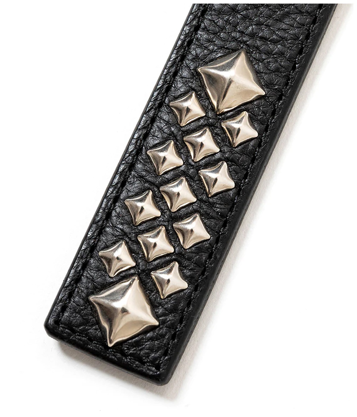 STUDS LEATHER ASSORT KEY RING -TYPE-C-【BLACK】｜CALEE｜MELTING