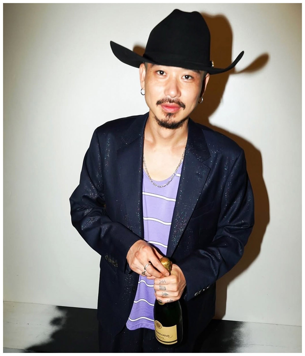 DORMEUIL / GLITTER SINGLE BREASTED JACKET【NAVY】