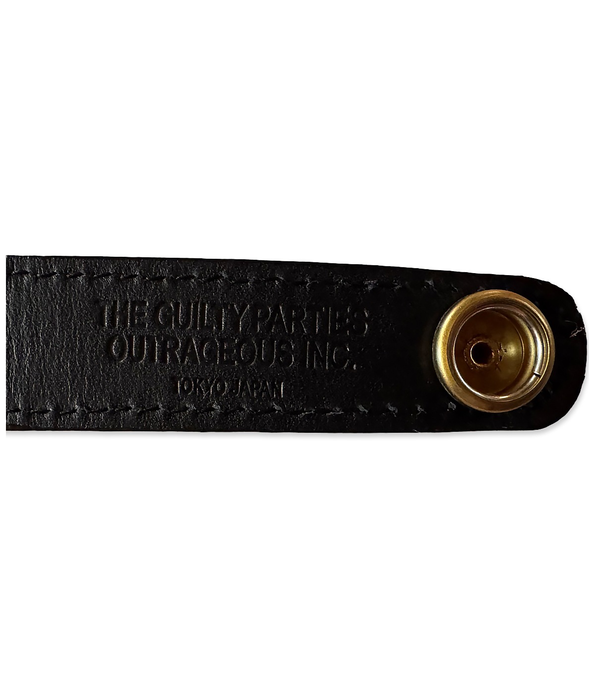 LEATHER KEY HOLDER (TYPE-3) -CROCODILE EMBOSS-【BLACK】｜WACKO