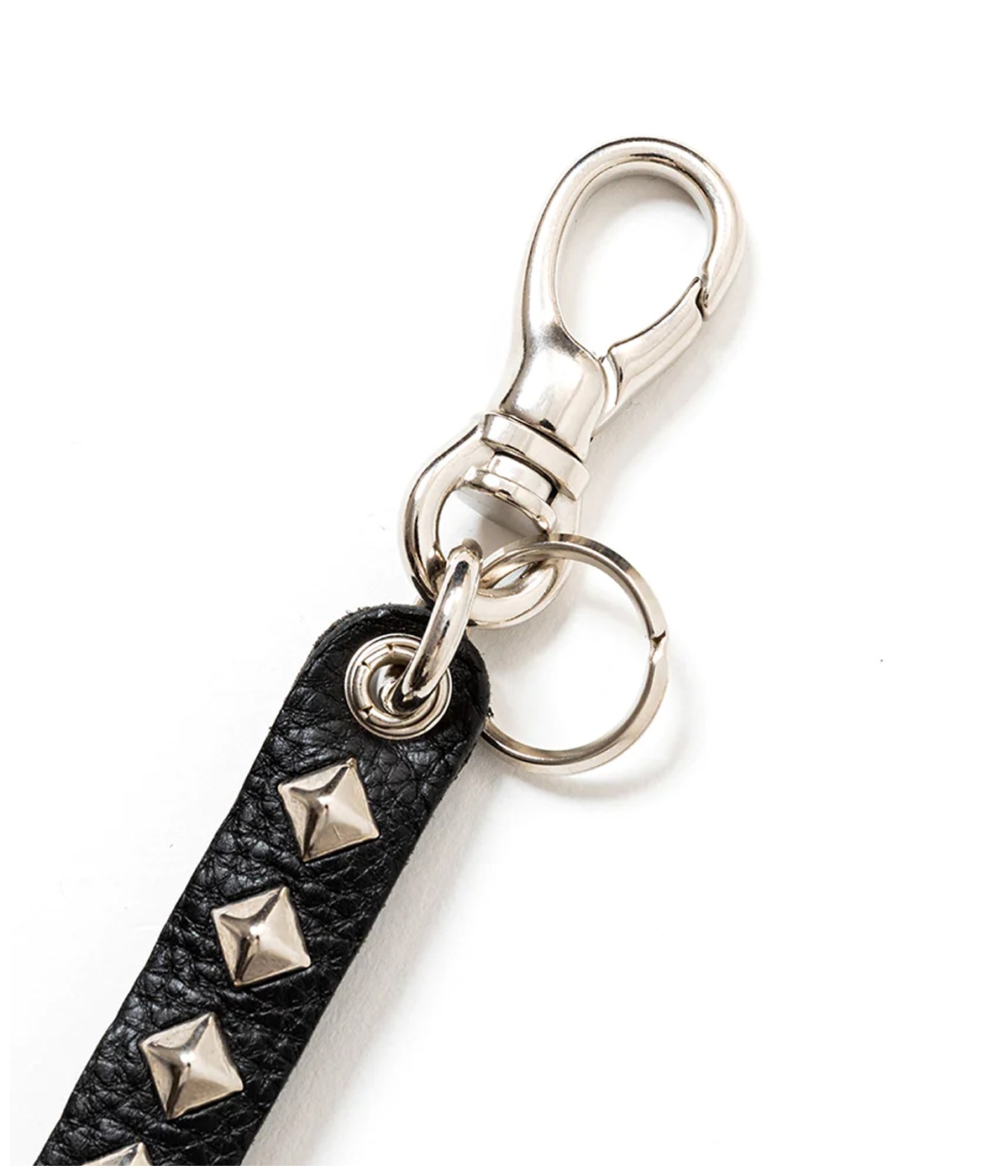 STUDS LEATHER ASSORT KEY RING -TYPE-B--【BLACK】｜CALEE｜MELTING 