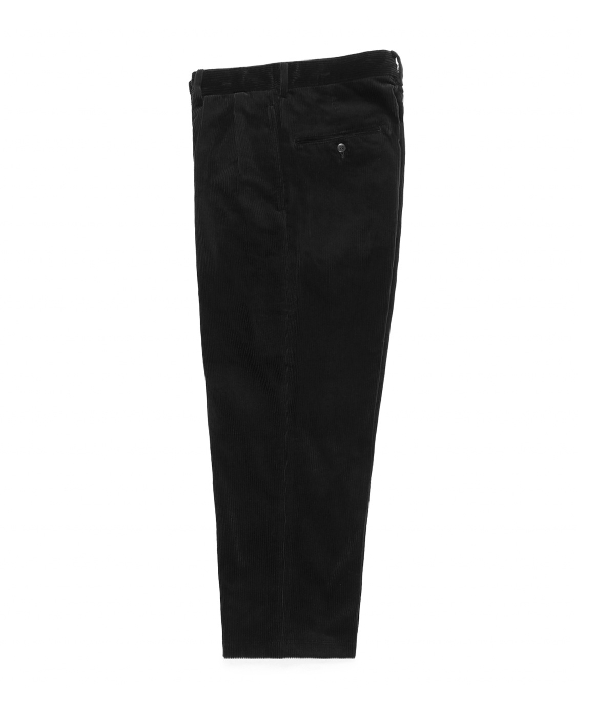 DOUBLE PLEATED CORDUROY TROUSERS【BLACK】｜WACKO MARIA｜MELTING
