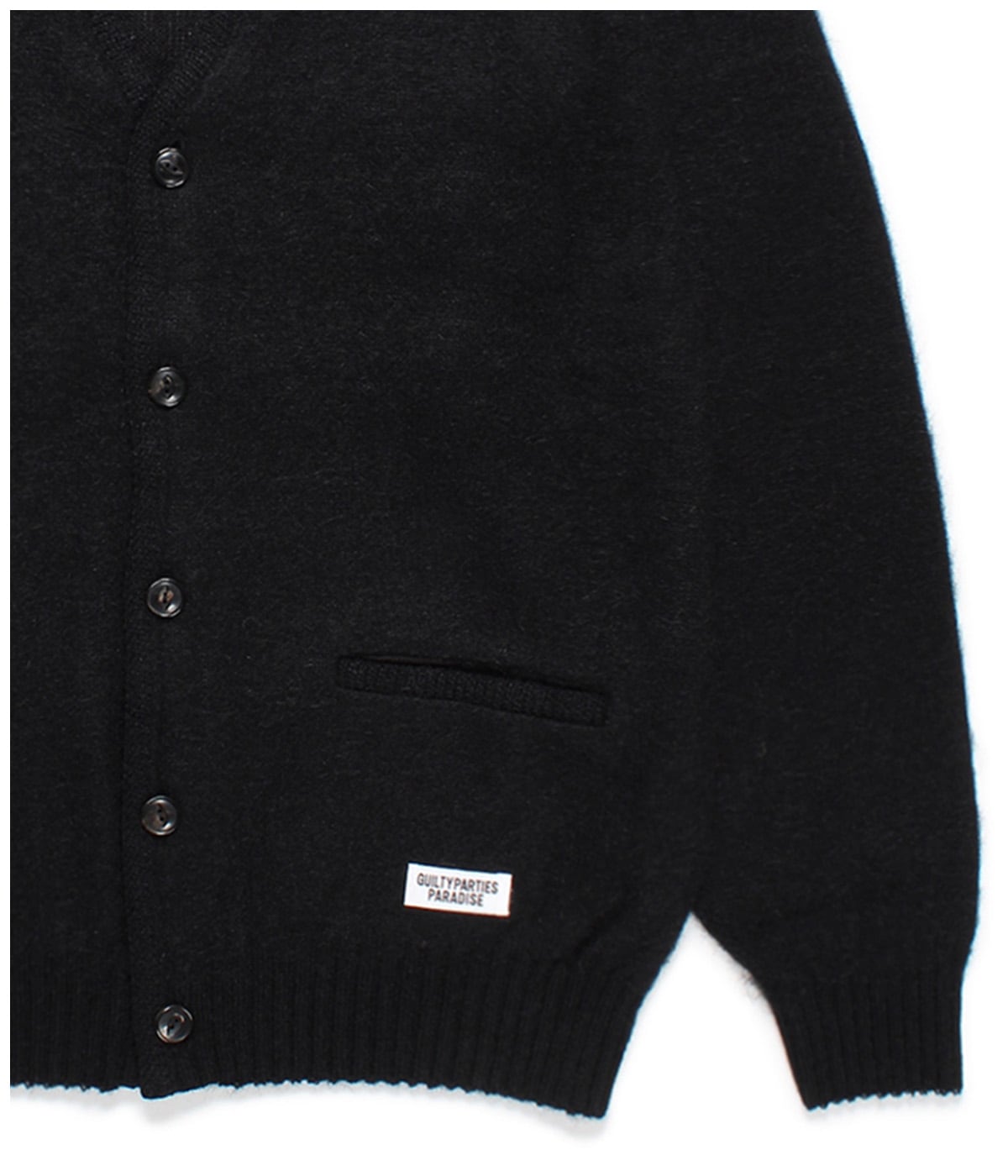MOHAIR KNIT CARDIGAN (TYPE-1)【BLACK】｜WACKO MARIA｜MELTING POT