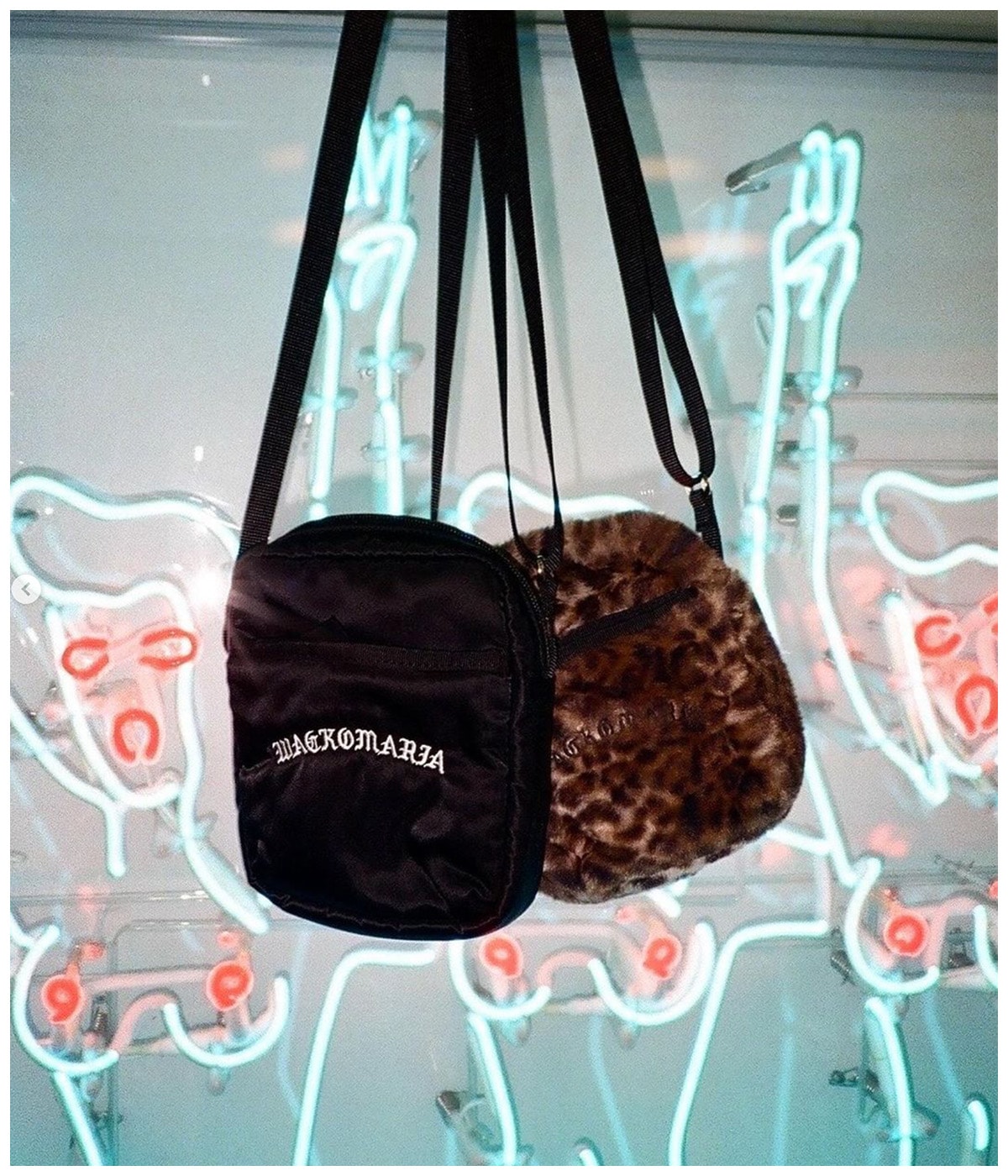 SPEAK EASY / MINI SHOULDER BAG -LINNING: FAUX LEOPARD FUR