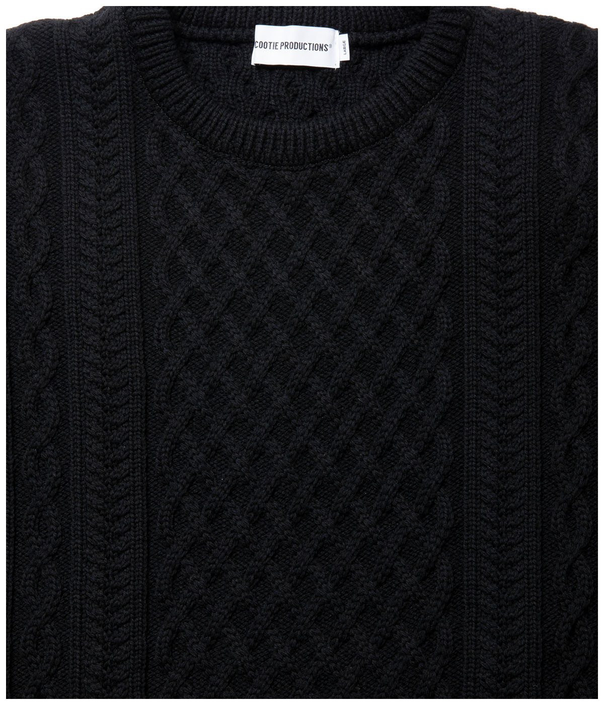 Fishermans Crewneck Sweater【BLACK】｜COOTIE PRODUCTIONS