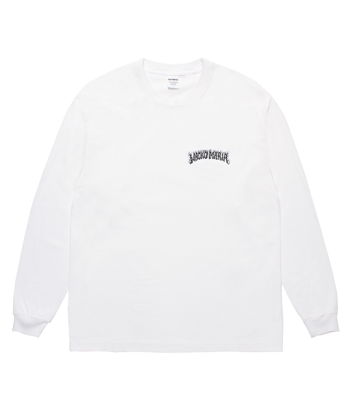 TIM LEHI / WASHED HEAVY WEIGHT LONG SLEEVE T-SHIRT (TYPE-1)【WHITE】