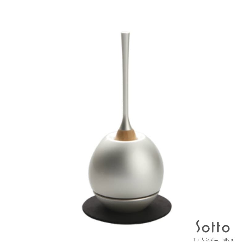 Sottoシリーズ デザイン仏具：おりん　Cherinmini チェリンミニ　1.5寸 ［シルバー]