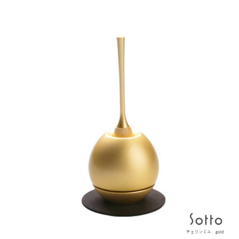 Sottoシリーズ デザイン仏具：おりん　Cherinmini チェリンミニ　1.5寸 ［ゴールド]