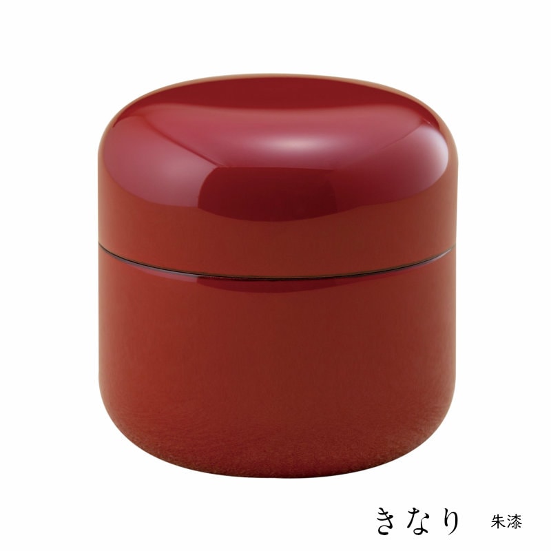 【ミニ骨壷】【手元供養】桜木大容量の本漆骨壷<br> 「きなりシリーズ」朱漆 名入れ可