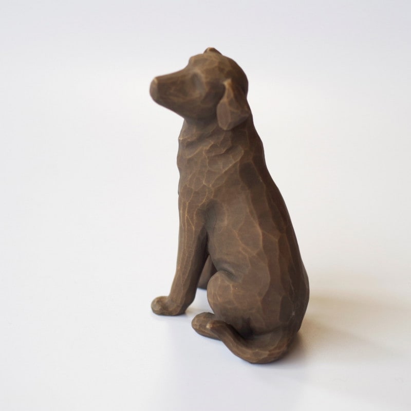 メモリアルオブジェ Love my dog　dark  ～私の愛犬～　犬　Willow Tree　【ペット骨壷,遺骨ペンダント,ペット仏壇と共に】