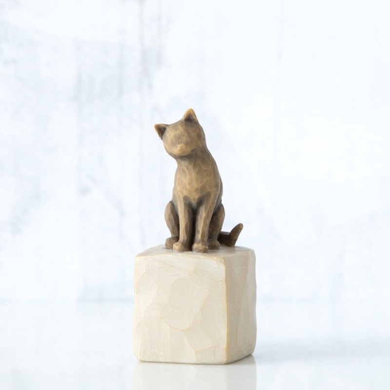 メモリアルオブジェ Love my cat  ～私の愛猫～　猫　ウィローツリー　【ペット骨壷,遺骨ペンダント,ペット仏壇と共に】
