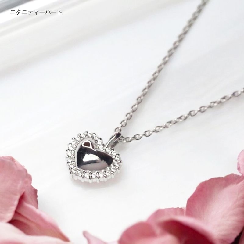 遺骨ペンダント ソウルジュエリー エタニティハート　SILVER(シルバー)×ジルコニア