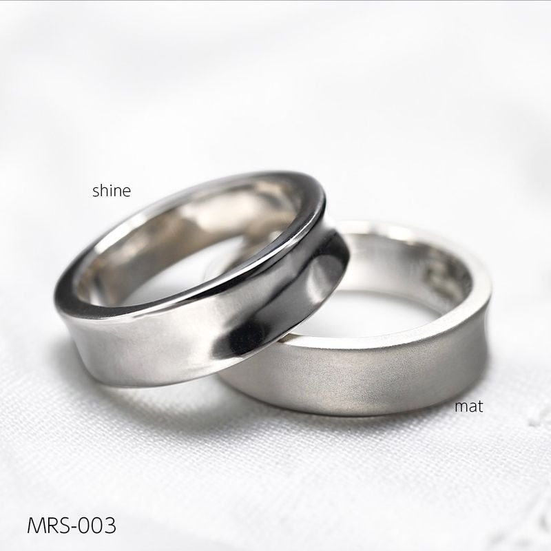 『遺骨リング』完全防水のオーダーメモリアルリング MRS-03 SILVER925製　マット o rシャイン 7号~20号まで製作可能