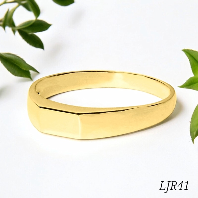 LJR41 [素材：K18YG] [完全防水セミオーダージュエリー] 遺骨リング,指輪,メモリアルリング