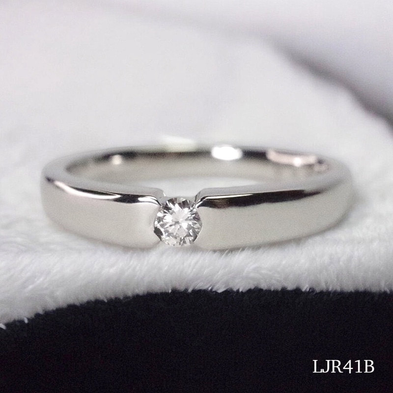LJR41B （誕生石） ［素材Pt900×3mmの宝石］　[完全防水セミオーダージュエリー] 遺骨,指輪 メモリアルリング