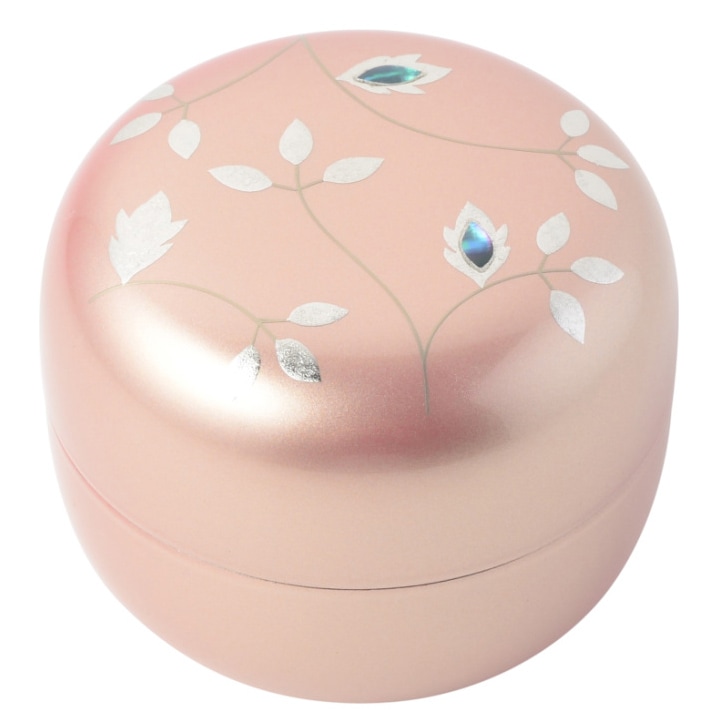 木製分骨ミニ骨壷【こころ・心春（こはる）】モダンな現代蒔絵と螺鈿を施したネジ式漆塗りの日本製分骨用骨壷