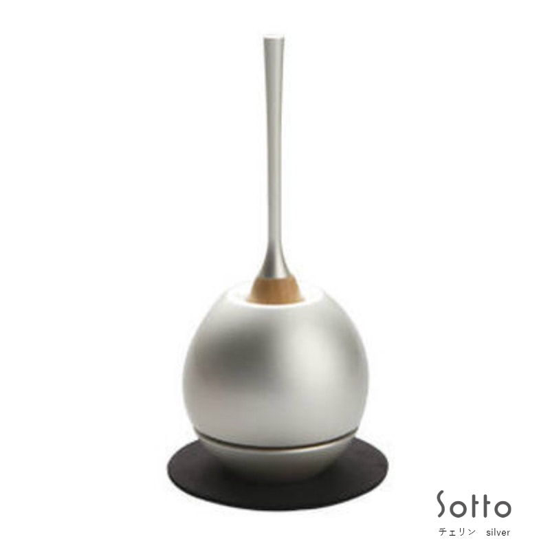 Sottoシリーズ デザイン仏具：おりん　Cherinチェリン1.8寸 ［シルバー]
