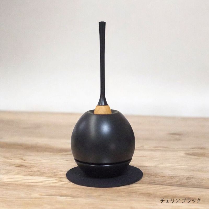 Sottoシリーズ デザイン仏具：おりん　Cherinチェリン1.8寸 ［ブラック]