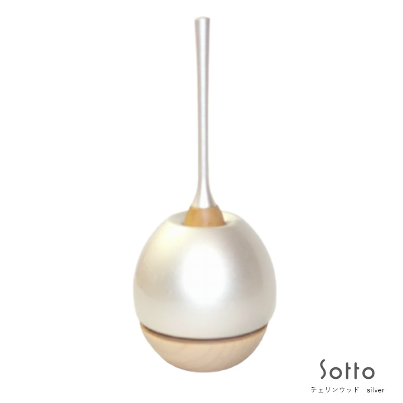 Sottoシリーズ デザイン仏具：おりん　Cherinwood チェリンウッド ［SILVER]