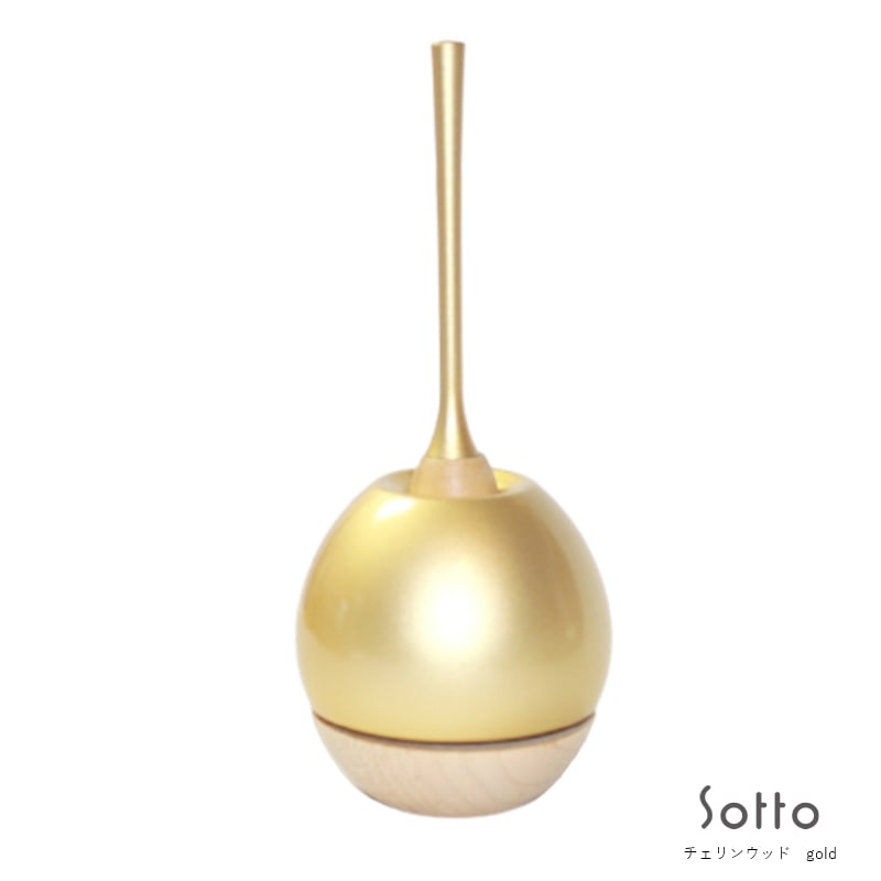 Sottoシリーズ デザイン仏具：おりんCherinwood チェリンウッド ［GOLD]