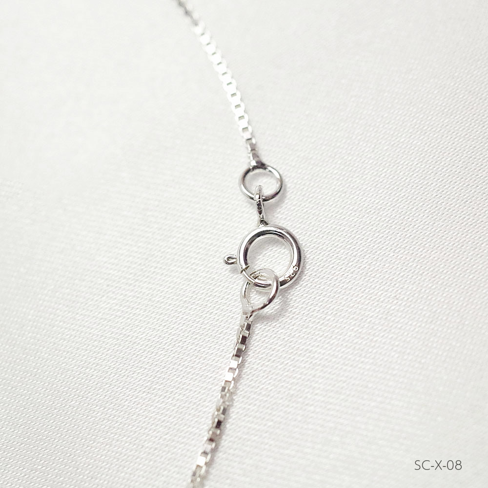Ĺ��45cm ��0.8mm ����С���SILVER925 �٥ͥ������������SC-X-08