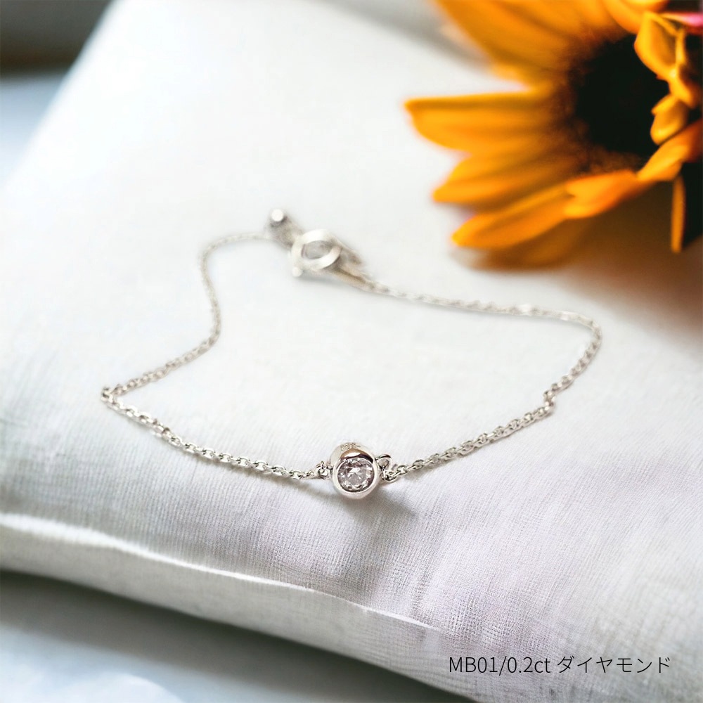 MB01/Pt900ۥꥢ֥쥹å ɿ奨꡼ ץʡ3mm