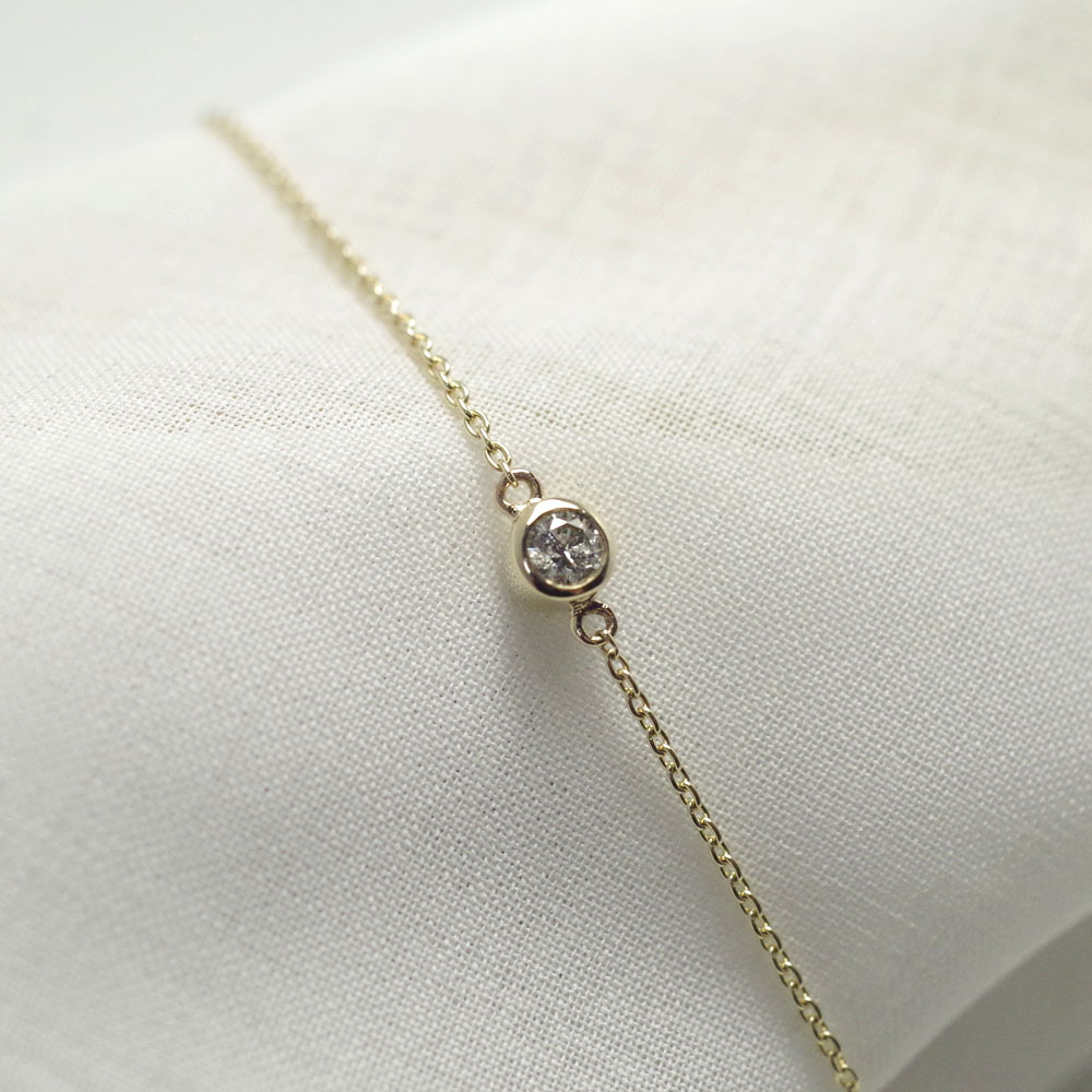 MB01/ɡۥꥢ֥쥹å ɿ奨꡼ K10YG or K18YG3mm