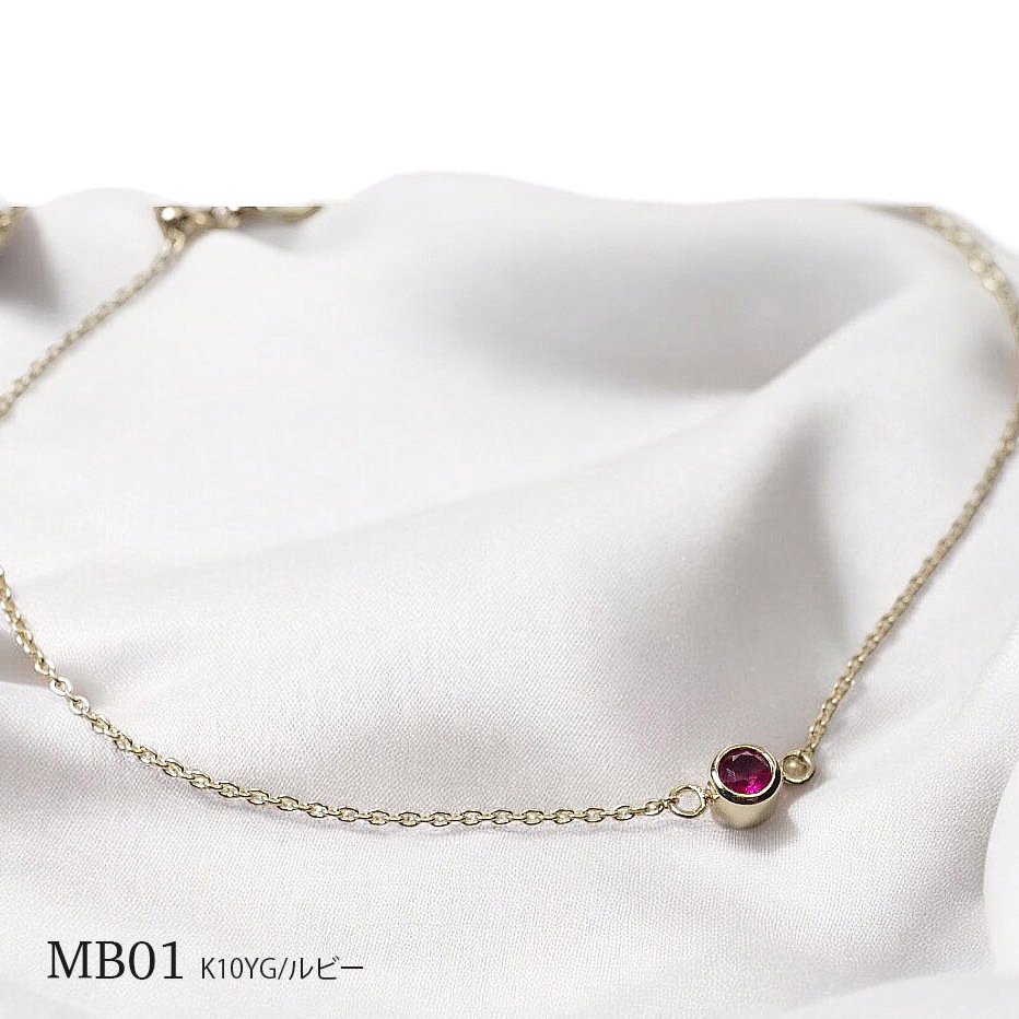 MB01/ɡۥꥢ֥쥹å ɿ奨꡼ K10YG or K18YG3mm