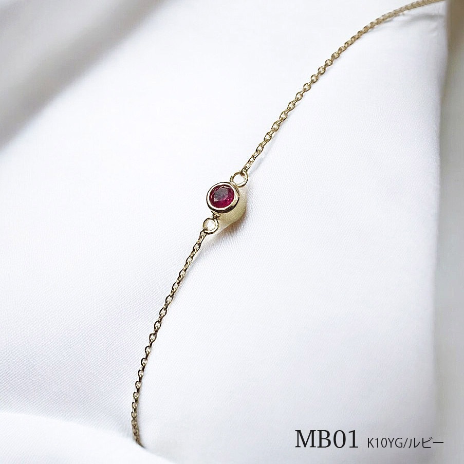 MB01/ɡۥꥢ֥쥹å ɿ奨꡼ K10YG or K18YG3mm