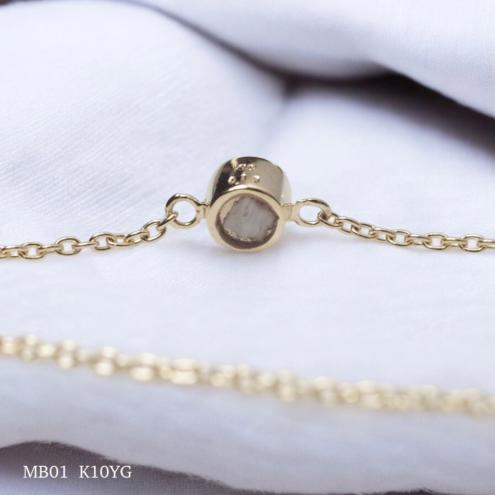 MB01/ɡۥꥢ֥쥹å ɿ奨꡼ K10YG or K18YG3mm