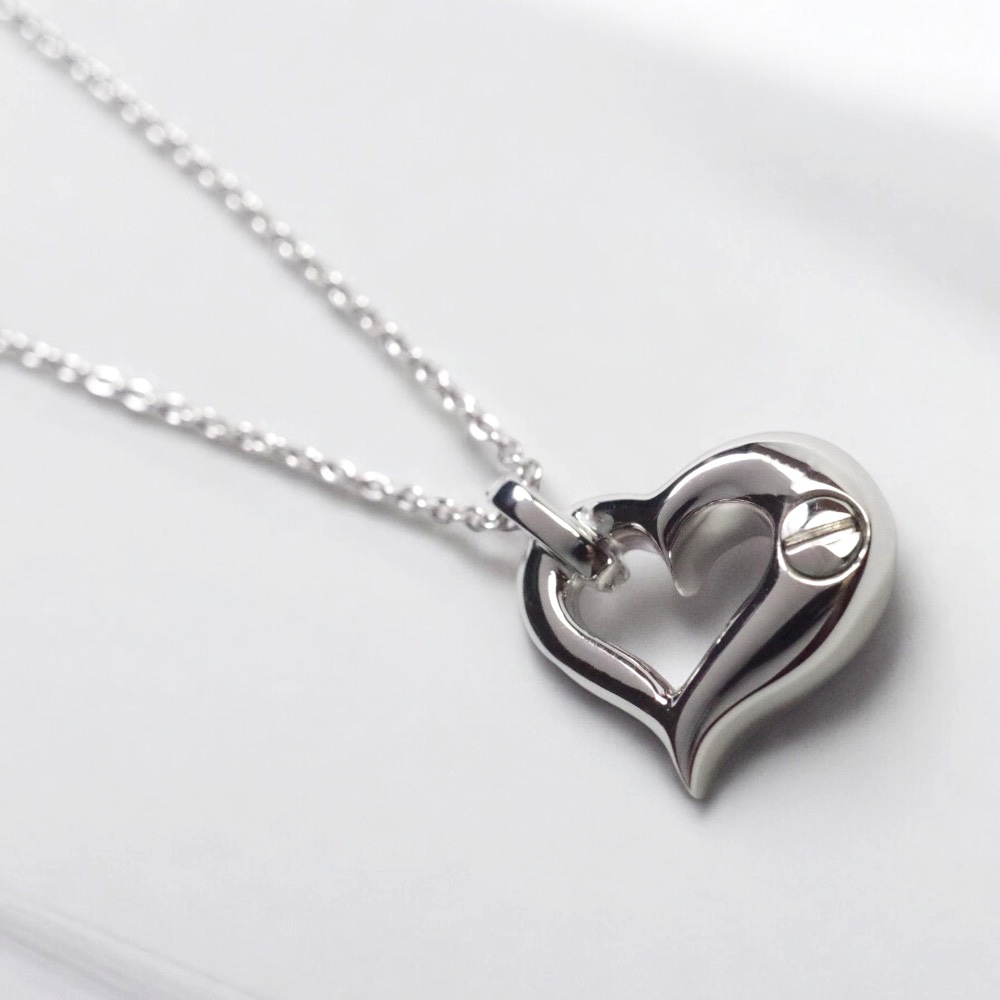 ソウルジュエリー　オープンハート　イエローゴールドK18 （遺骨ペンダント）