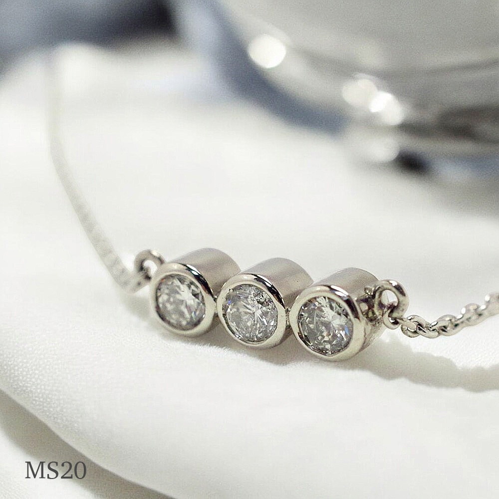 ��MS20/Pt900�� ���������δ����ɿ���ꥢ�른�奨�꡼������ڥ�����MS20 �ץ���ʡ�3�Ф����� ���饤����43cm����������Υ�����