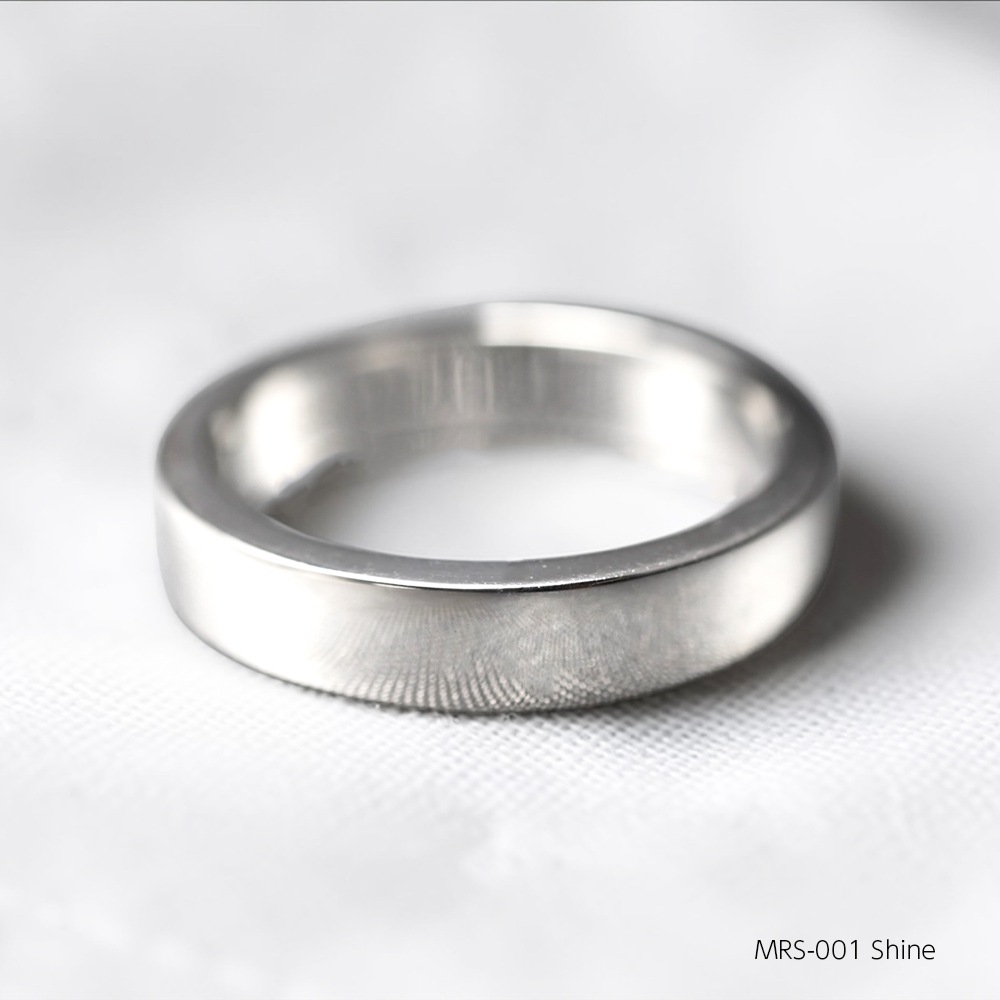 『遺骨リング』完全防水のオーダーメモリアルリング MRS-01 SILVER925製　マット o rシャイン 7号~20号まで製作可能
