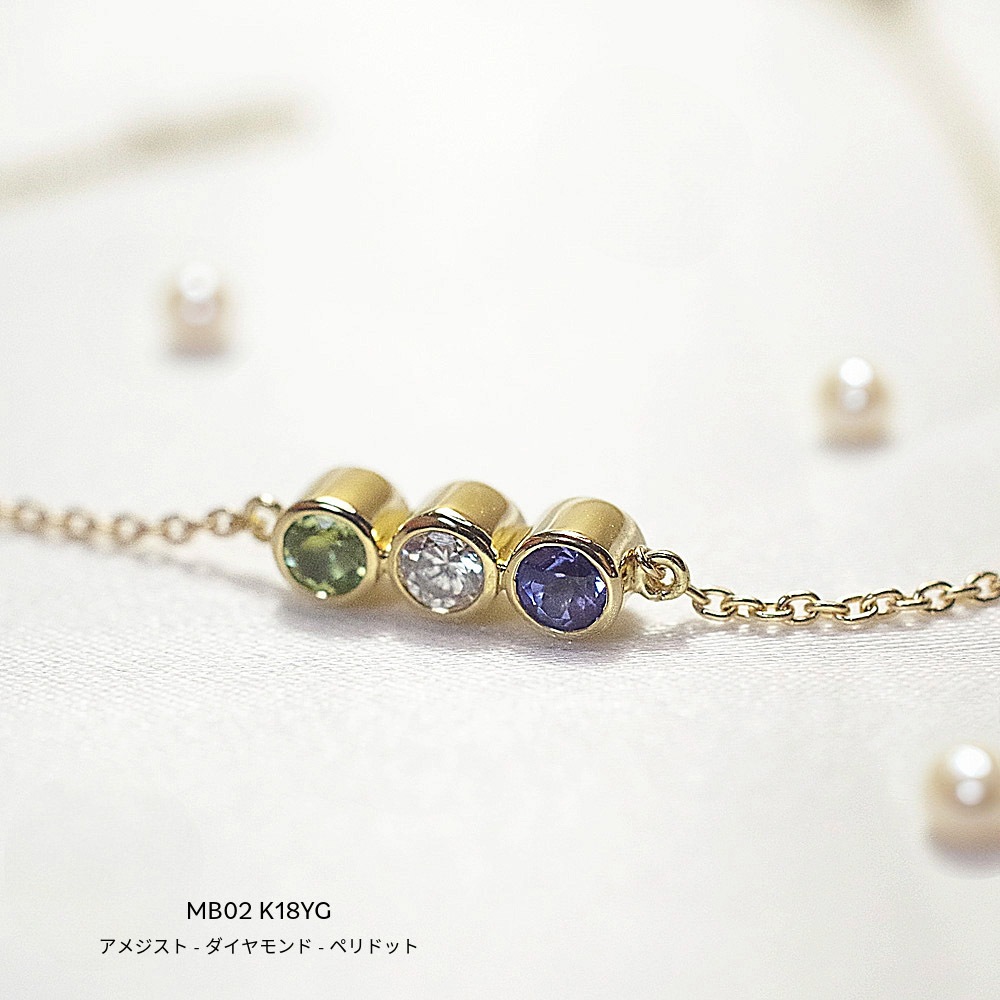 MB02/ɡۥꥢ֥쥹å ɿ奨꡼ K10YG ޤ K18YG 3mmߣ